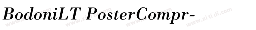 BodoniLT PosterCompr字体转换